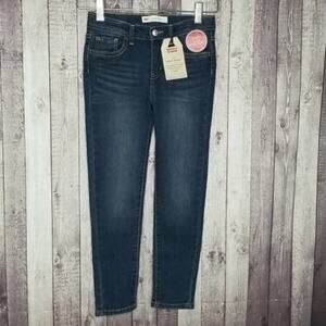 Levi's 710 Dark Wash Super Skinny Stretch Jeans NEW Girls 6X Regular Fit